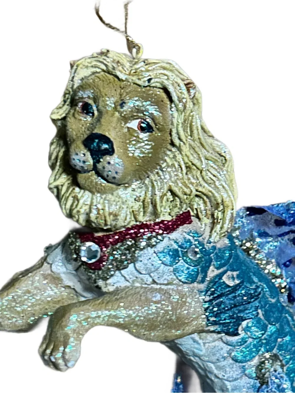 December Diamonds ~ “Leo The Lion Fish” ~ Multi-Colors ~ Glass Ornament New